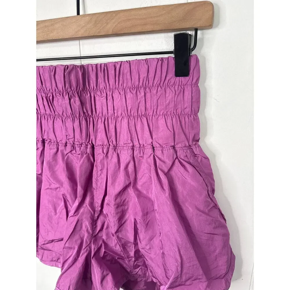 Free People Movement Way Home Shorts Medium Fuschia Magenta Purple Pink